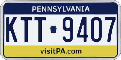 PA license plate KTT9407
