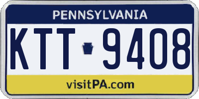 PA license plate KTT9408