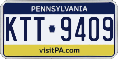 PA license plate KTT9409