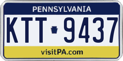 PA license plate KTT9437