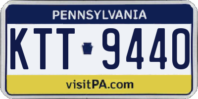 PA license plate KTT9440