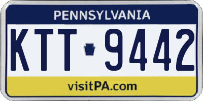 PA license plate KTT9442