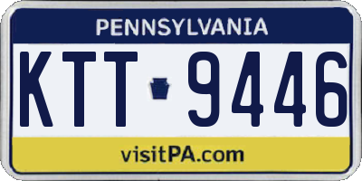 PA license plate KTT9446