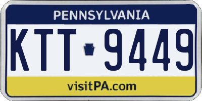 PA license plate KTT9449