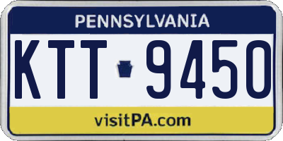 PA license plate KTT9450