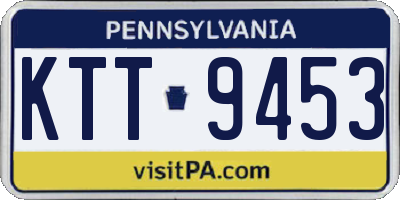 PA license plate KTT9453