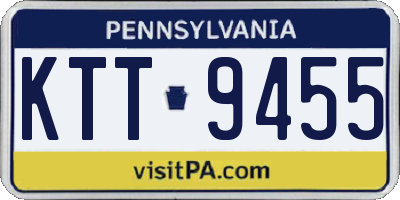 PA license plate KTT9455