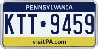 PA license plate KTT9459