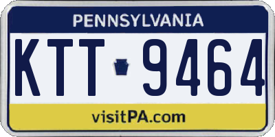 PA license plate KTT9464