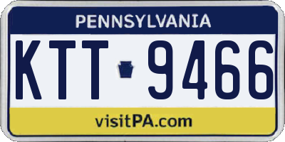 PA license plate KTT9466