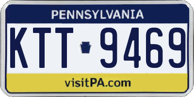 PA license plate KTT9469