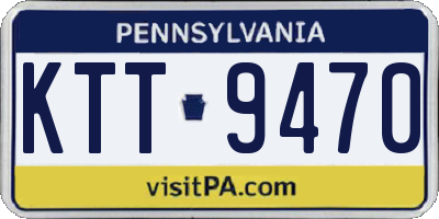PA license plate KTT9470