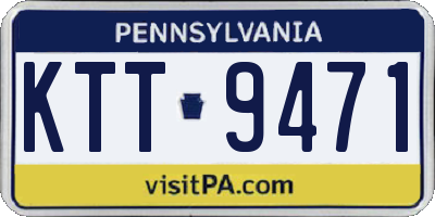 PA license plate KTT9471