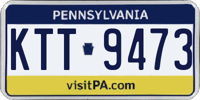 PA license plate KTT9473
