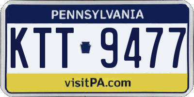 PA license plate KTT9477