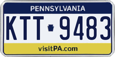 PA license plate KTT9483