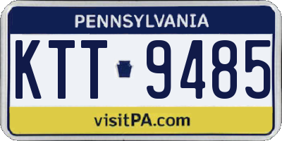 PA license plate KTT9485