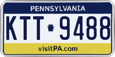 PA license plate KTT9488
