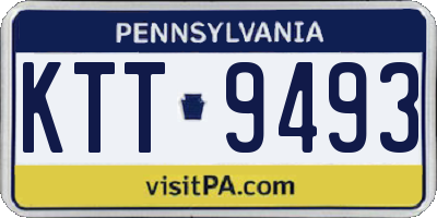 PA license plate KTT9493