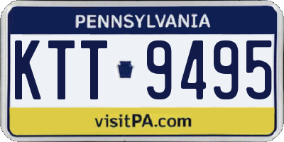 PA license plate KTT9495