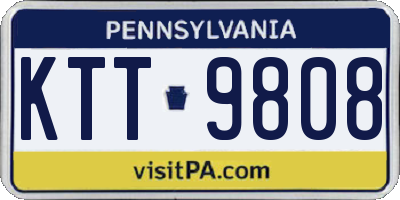 PA license plate KTT9808
