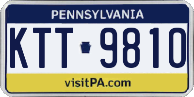 PA license plate KTT9810