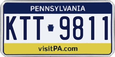 PA license plate KTT9811