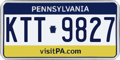 PA license plate KTT9827