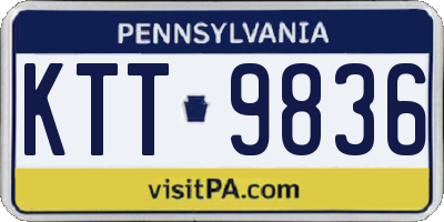 PA license plate KTT9836