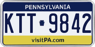 PA license plate KTT9842