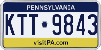 PA license plate KTT9843