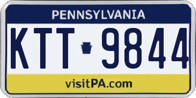 PA license plate KTT9844