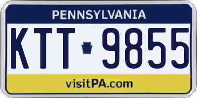 PA license plate KTT9855