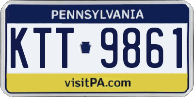 PA license plate KTT9861