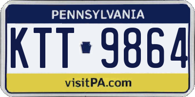PA license plate KTT9864