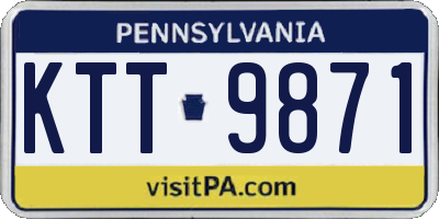 PA license plate KTT9871