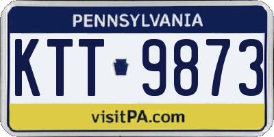 PA license plate KTT9873