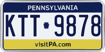 PA license plate KTT9878