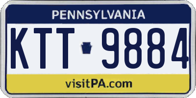 PA license plate KTT9884