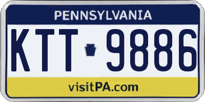 PA license plate KTT9886