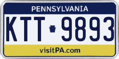 PA license plate KTT9893