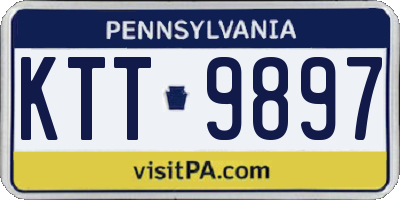 PA license plate KTT9897