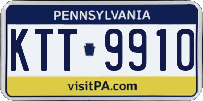 PA license plate KTT9910