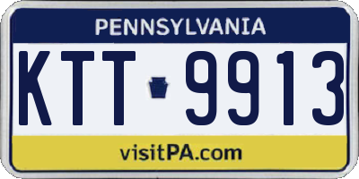 PA license plate KTT9913