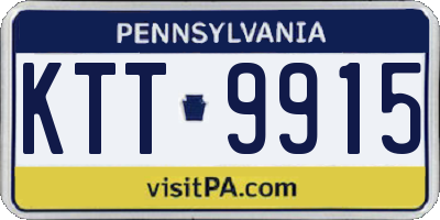 PA license plate KTT9915
