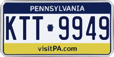 PA license plate KTT9949