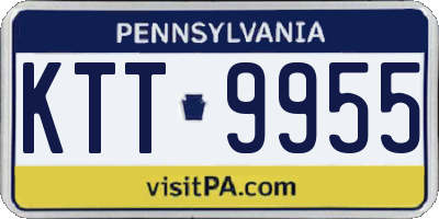PA license plate KTT9955