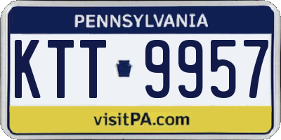 PA license plate KTT9957