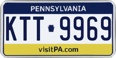 PA license plate KTT9969