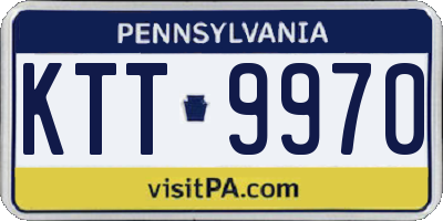 PA license plate KTT9970